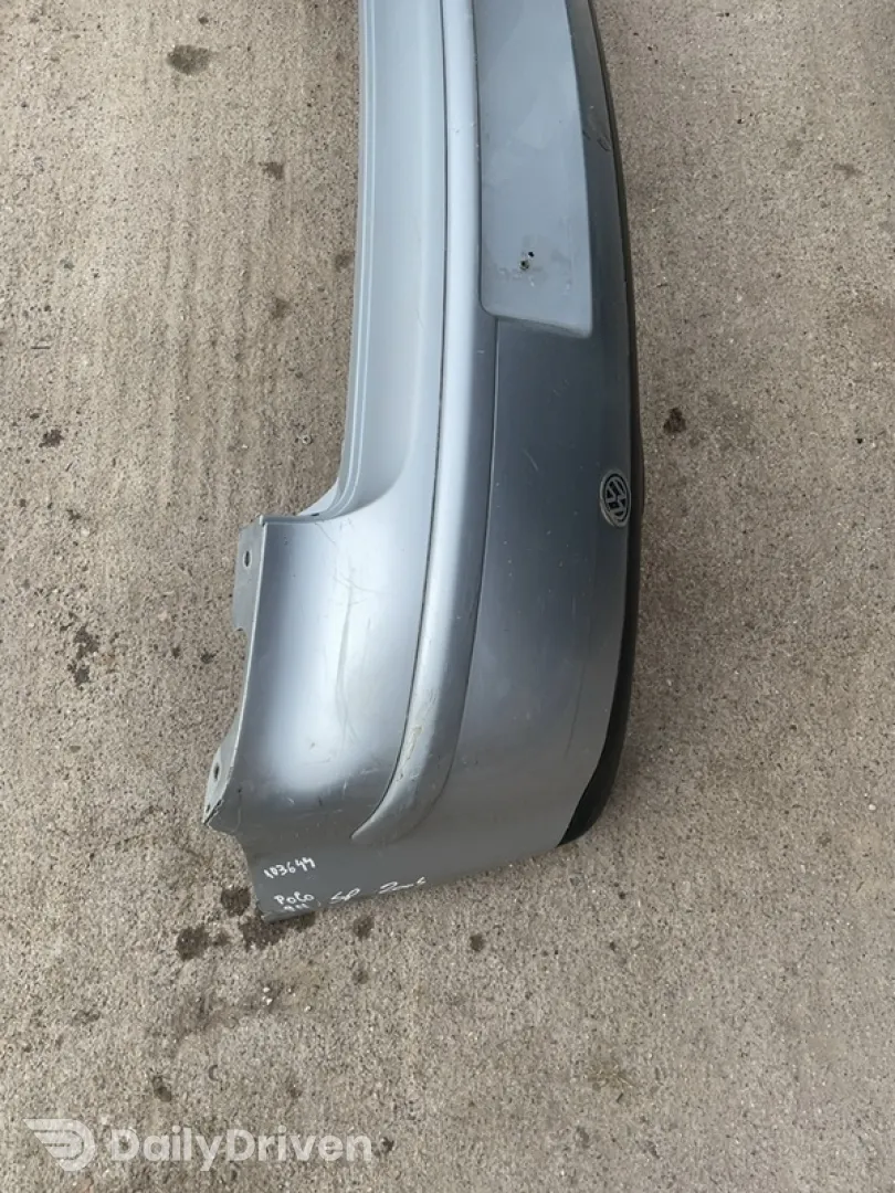 Bară protecție - Culoare: Gri, Parte montare: Spate - Volkswagen Polo 4 generation [restyling] [2005 - 2009] Hatchback 5-doors