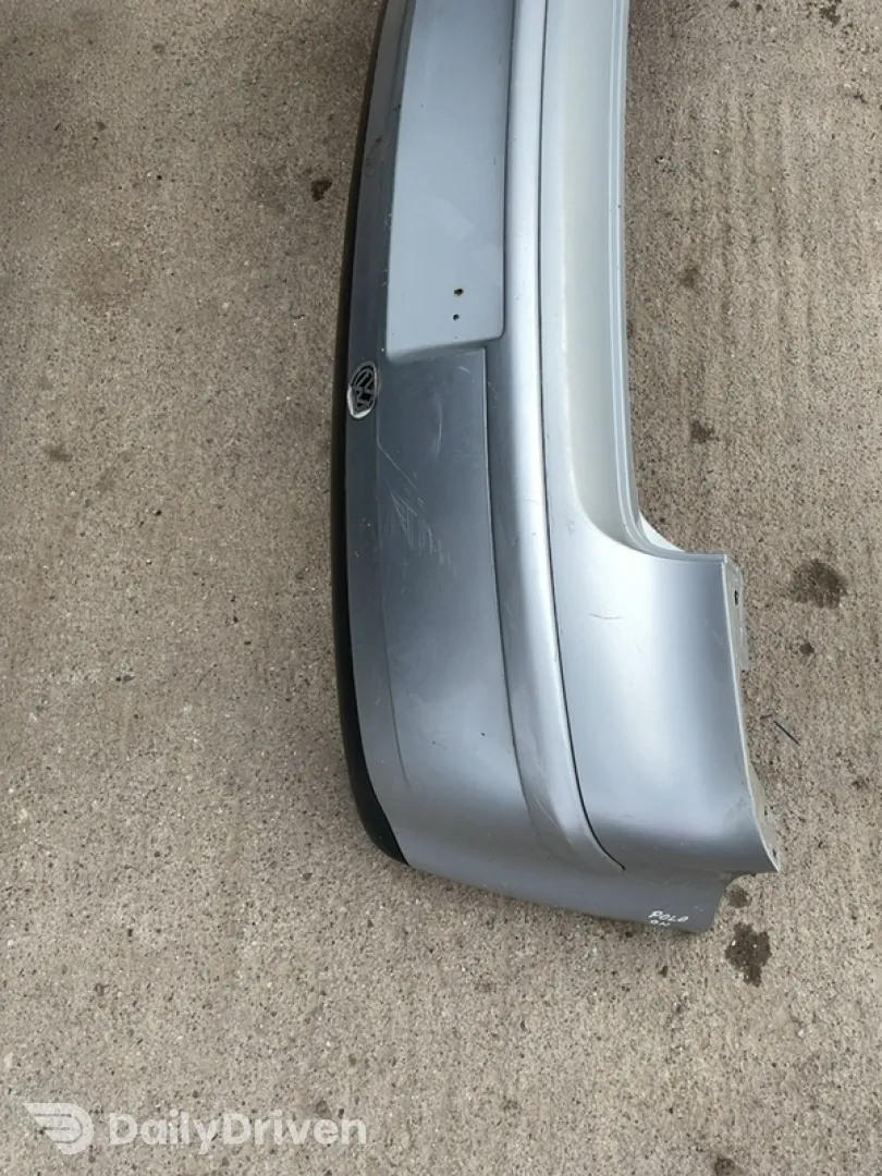 Bară protecție - Culoare: Gri, Parte montare: Spate - Volkswagen Polo 4 generation [restyling] [2005 - 2009] Hatchback 5-doors