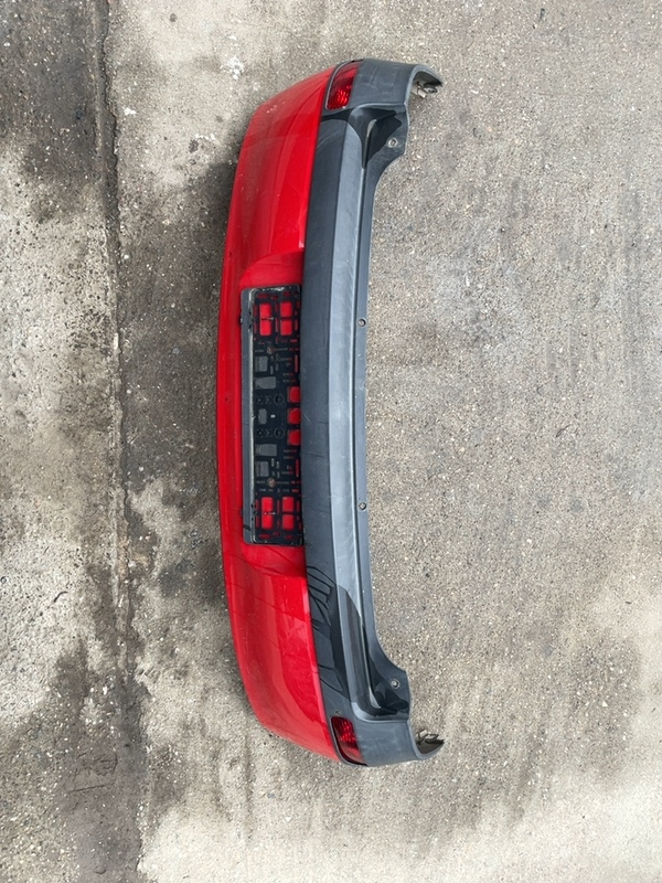 Bară protecție - Culoare: Roșu, Parte montare: Spate - Opel Corsa C [2000 - 2003] Hatchback 3-doors