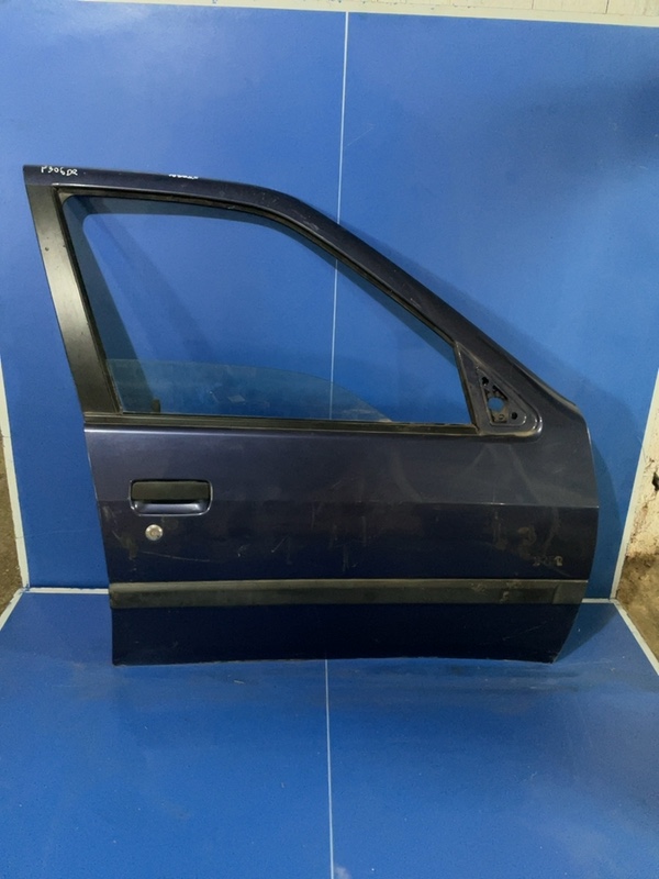Ușă față - Culoare: Albastru, Parte montare: Dreapta față - Peugeot 306 1 generation [1993 - 1997]