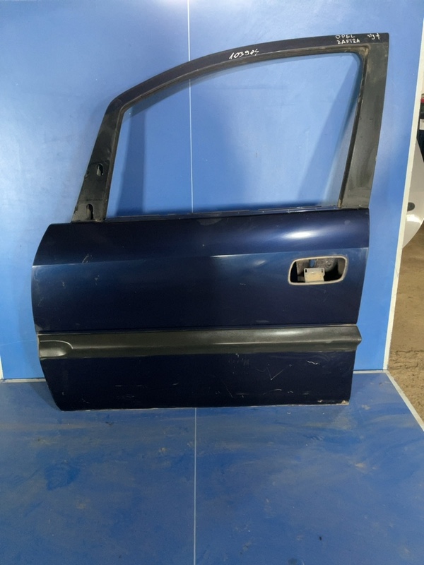 Ușă față - Culoare: Albastru, Parte montare: Stânga față - Opel Zafira A [1999 - 2003]