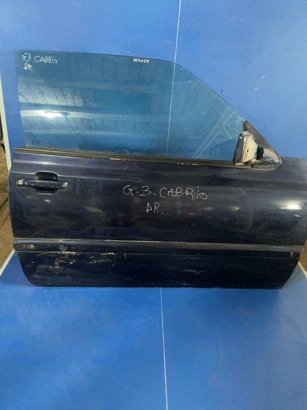 Ușă față - Culoare: Albastru, Parte montare: Dreapta față, Varianta: Cabrio - Volkswagen Golf 3 generation [1991 - 1998] Cabriolet