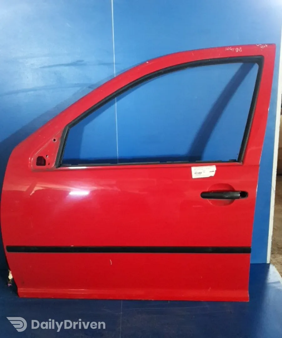 Ușă față - Culoare: Roșu, Parte montare: Stânga față - Volkswagen Golf 4 generation [1997 - 2006]