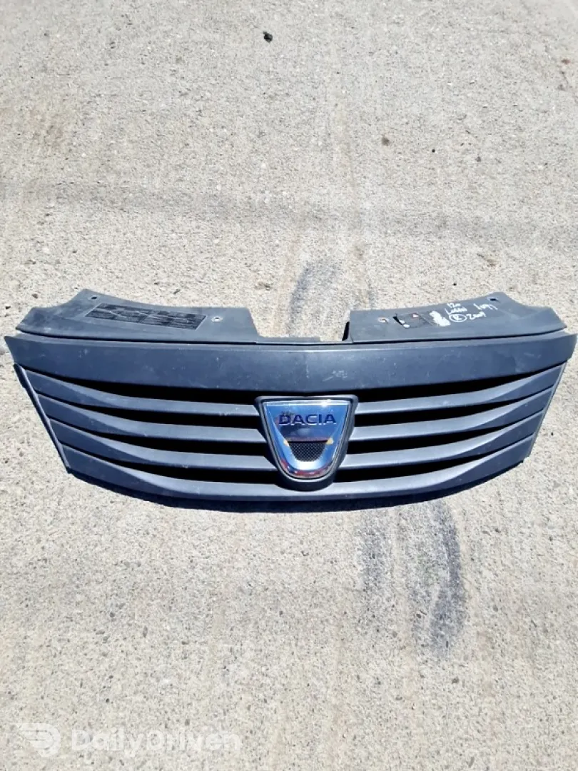 Grilă radiator - Culoare: Negru - Dacia Logan 1 generation [restyling] [2007 - 2012] Sedan