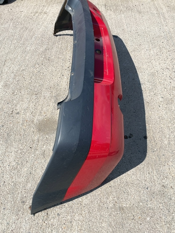 Bară protecție  - Culoare: Roșu, Parte montare: Spate - Dacia Logan 1 generation [2004 - 2008] Sedan 1.4 MT (75 hp)