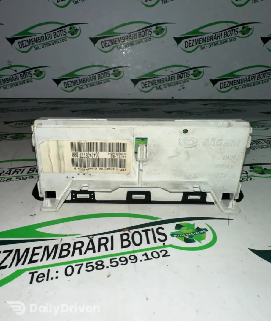 Display bord 9647409777 B00 Peugeot 206  [1998 - 2003] Hatchback 3-usi 1.9 D MT (70 hp)
