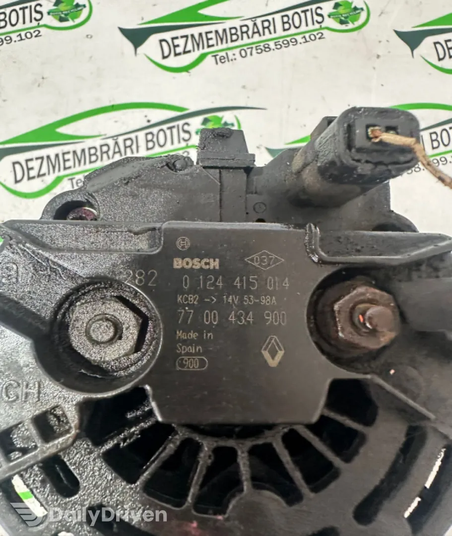 Alternator 0 124 415 014 Renault Clio 2 [1998 - 2005] Symbol Sedan 1.4 MT (98 hp)
