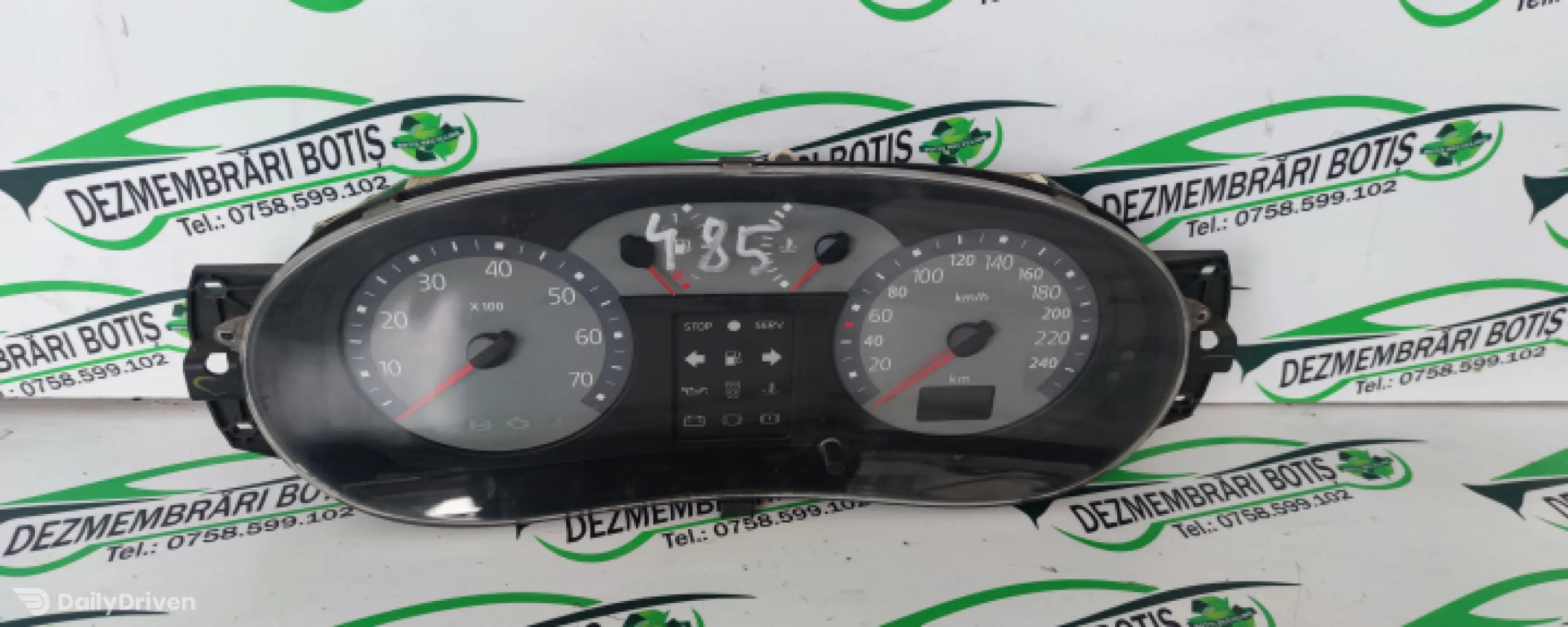 Ceasuri bord Renault Clio 2 [facelift] [2001 - 2005] Symbol Sedan 1.5 dCi MT (65 hp)