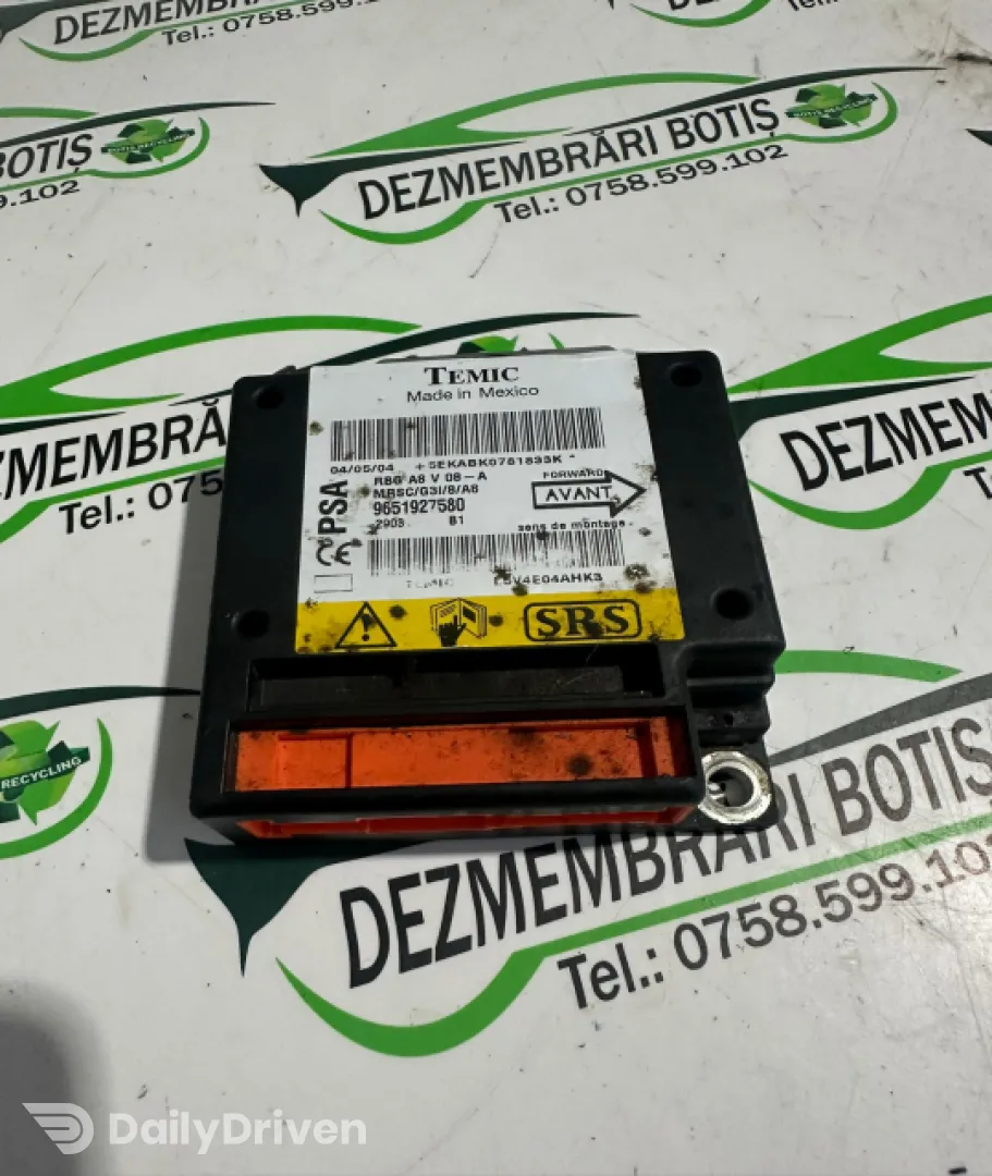 Calculator airbag 9651927580 Citroen C3  [2002 - 2010] Hatchback 1.4 HDi MT (68 hp)