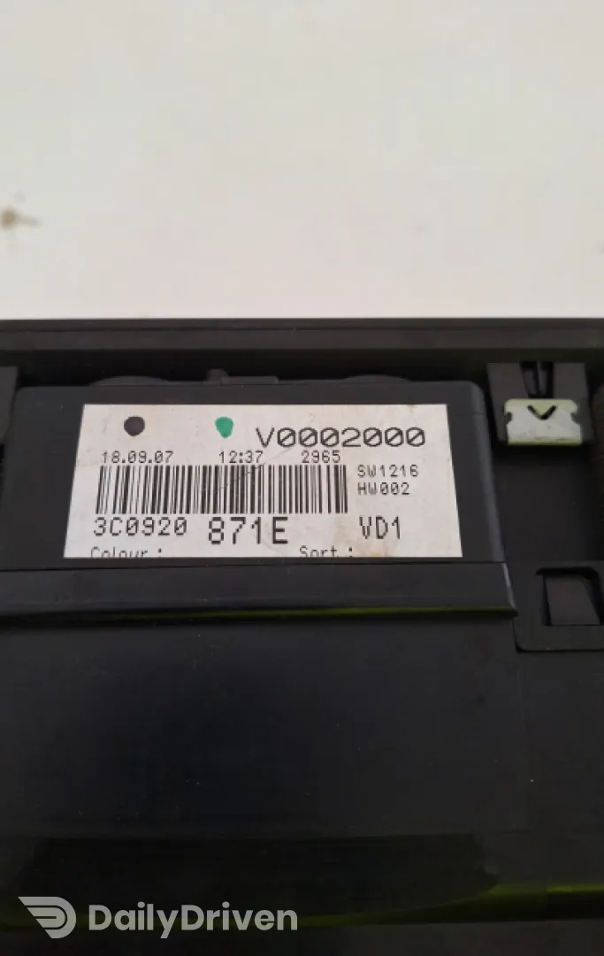 Ceasuri bord 3C0920871E Volkswagen VW Passat B6 [2005 - 2010] wagon 5-usi 1.9 TDI MT (105 hp)