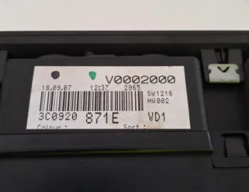 Ceasuri bord 3C0920871E Volkswagen VW Passat B6 [2005 - 2010] wagon 5-usi 1.9 TDI MT (105 hp)