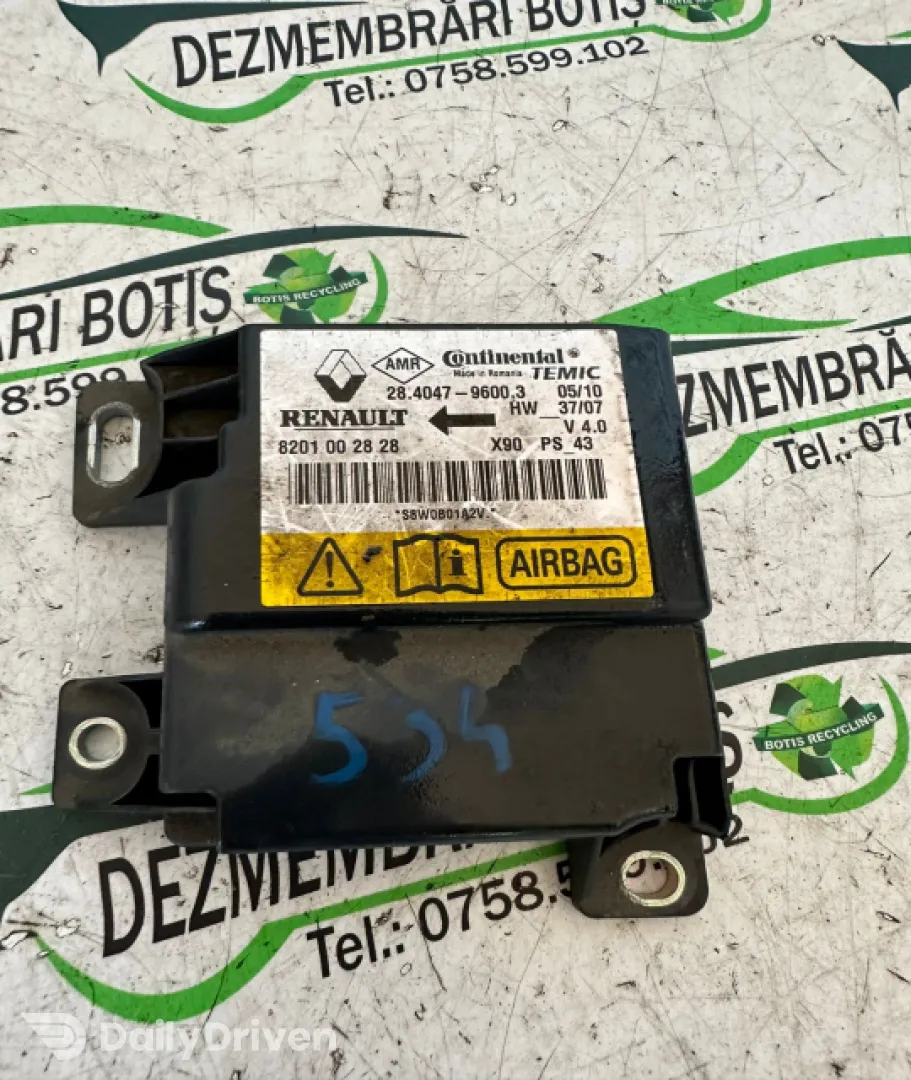 Calculator airbag 8201 00 28 28 Dacia Logan  [facelift] [2007 - 2012] MCV wagon 1.5 D MT (86 hp)
