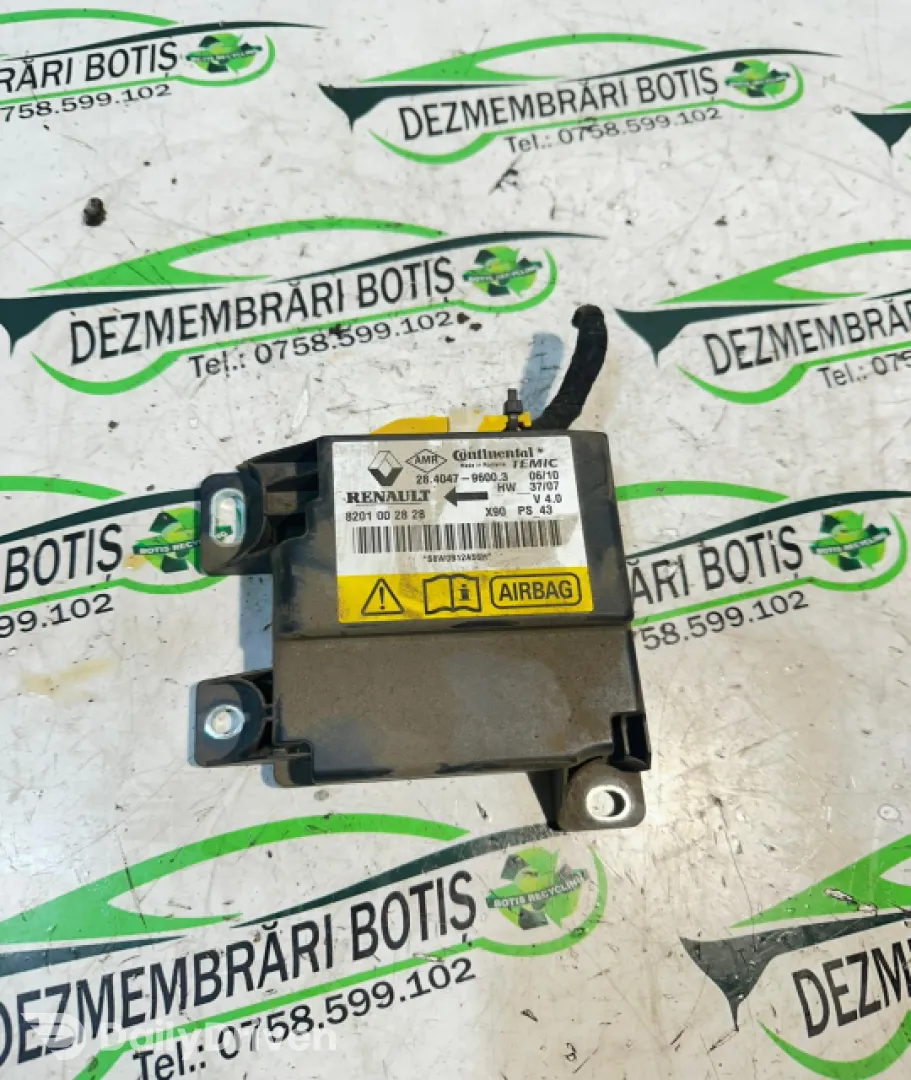 Calculator airbag 8201 00 28 28 Dacia Logan  [facelift] [2007 - 2012] MCV wagon 1.5 D MT (86 hp)