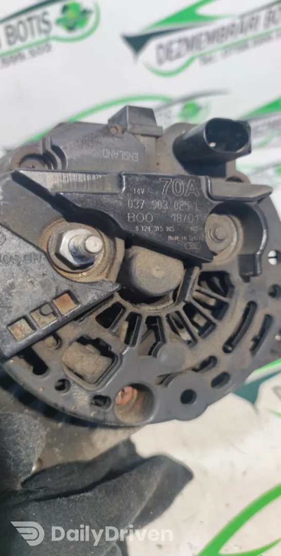 Alternator 037903025 L Volkswagen VW Polo 3 6N [facelift] [2000 - 2002] Hatchback 3-usi 1.0 MT (50 hp)