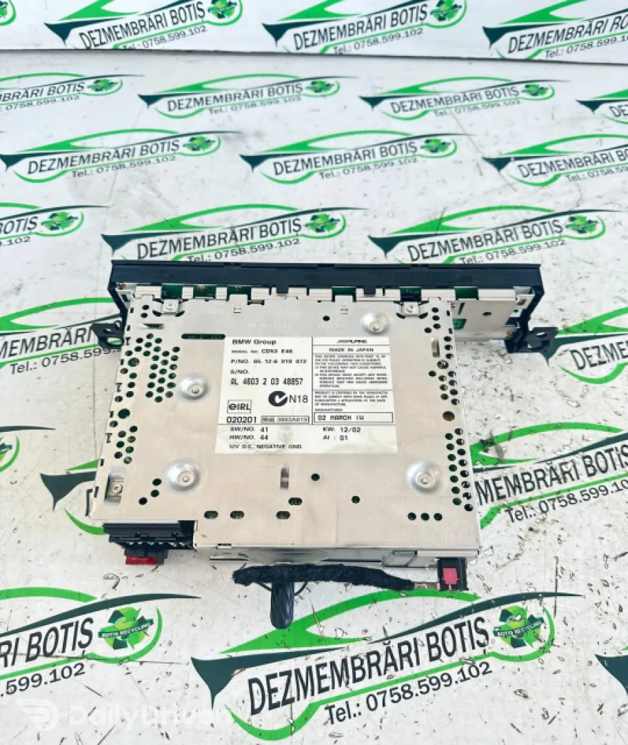 Radio cd CD53 E46 BMW Seria 3 E46 [1997 - 2003] Sedan 4-usi 318i AT (118 hp)