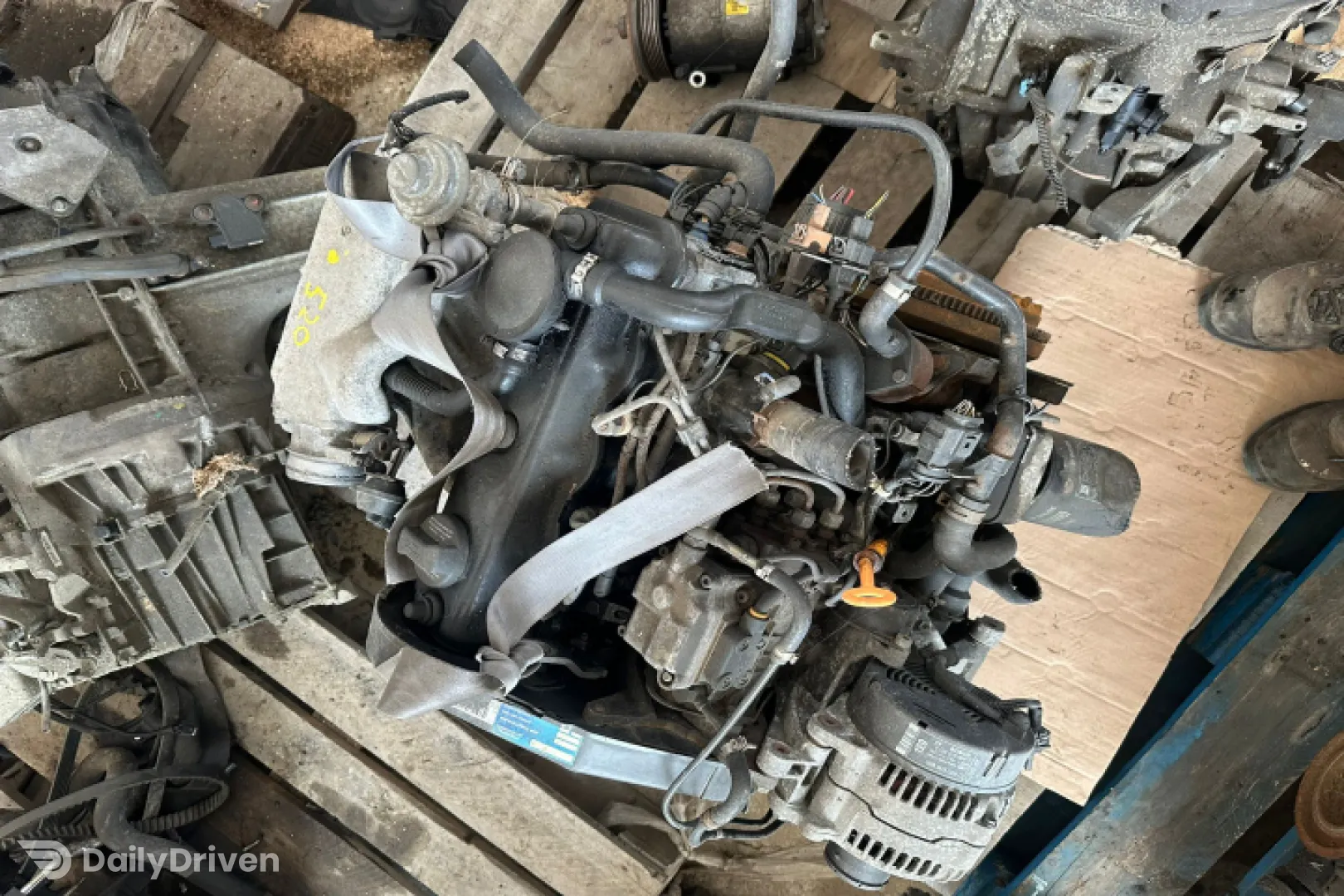 Motor fara anexe Volkswagen VW Polo 3 6N [1994 - 2001] Classic Sedan 1.9 D MT (64 hp)