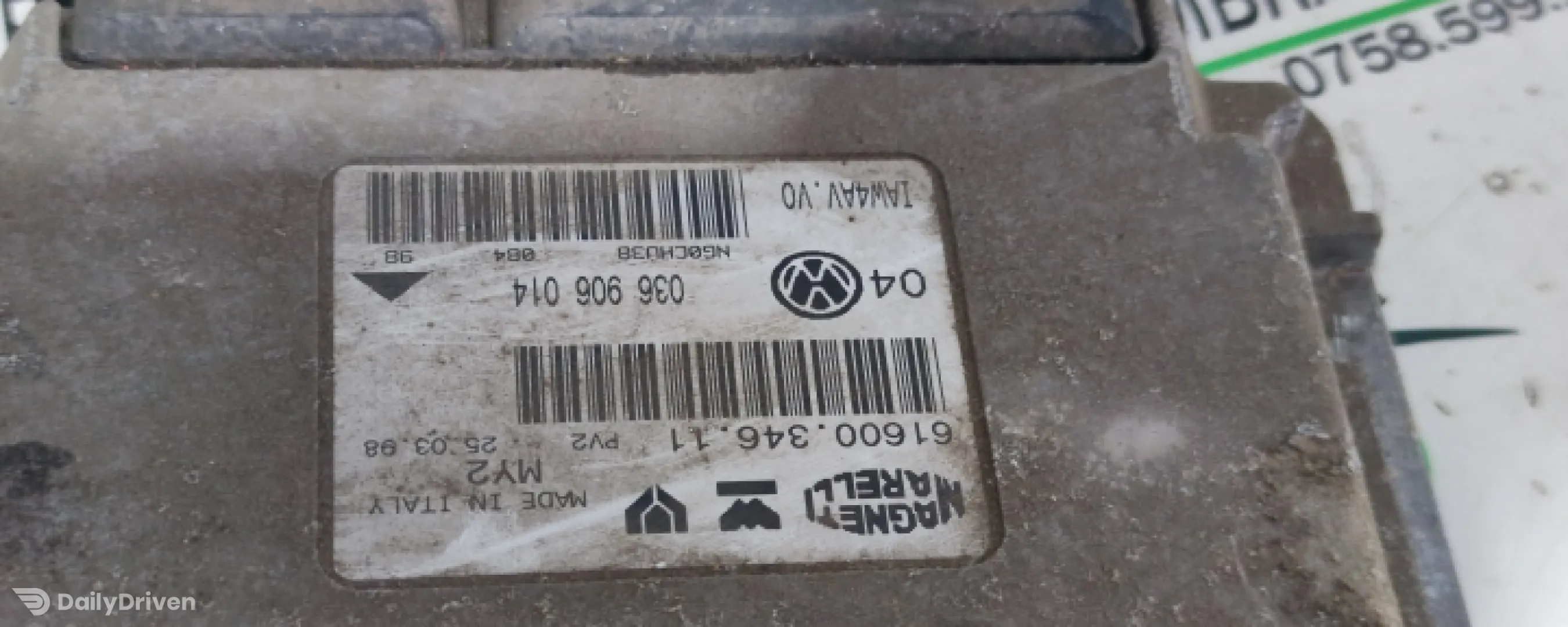 Calculator motor ECU 036 906 014 Volkswagen VW Golf 4 [1997 - 2006] Hatchback 5-usi 1.4 MT (75 hp)