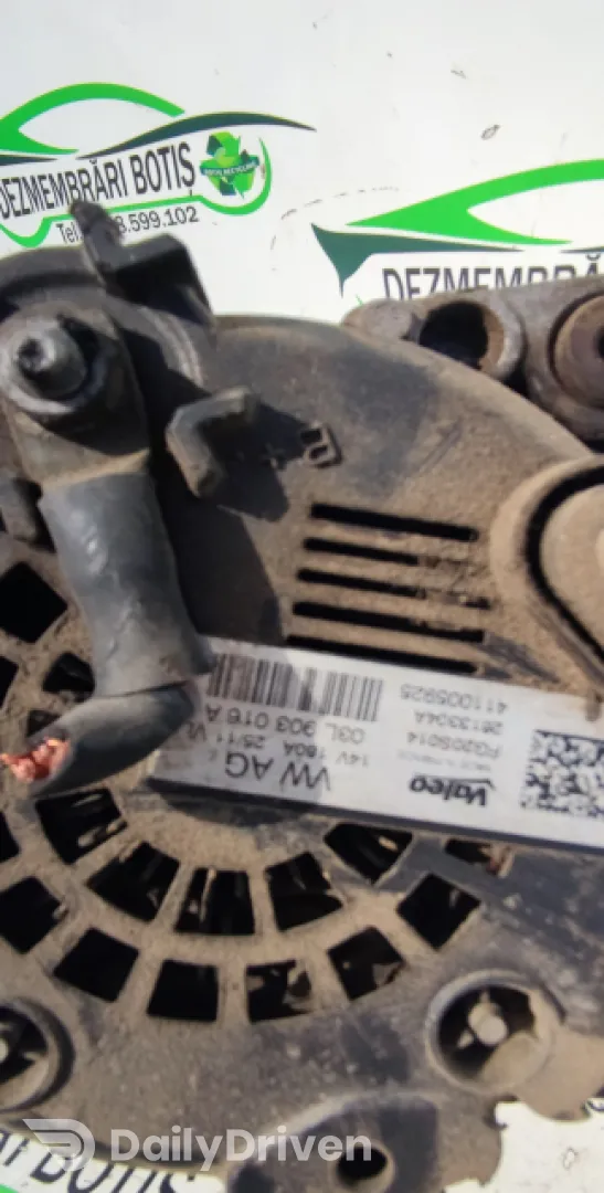Alternator /656 03L 903 016 A Volkswagen VW Polo 3 6N [facelift] [2000 - 2002] Hatchback 3-usi 1.4 TDi MT (75 hp)