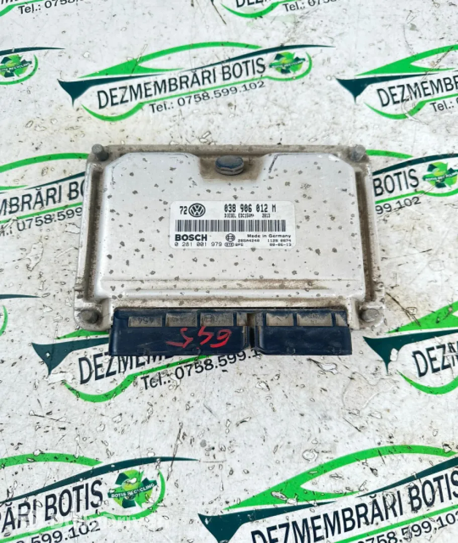 Calculator motor ECU 038 906 012 M Volkswagen VW Golf 4 [1997 - 2006] Hatchback 5-usi 1.9 TDI MT (90 hp)