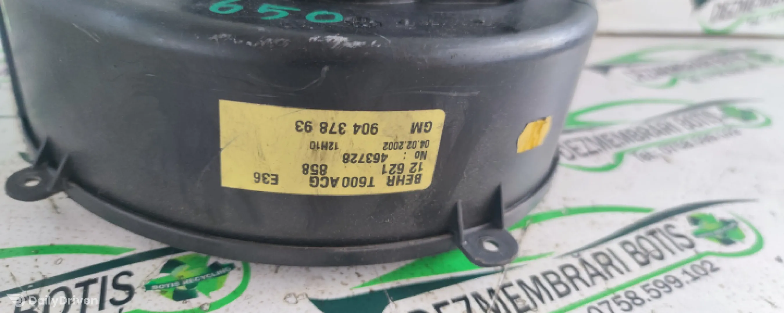 Ventilator aeroterma GM 904 378 93 Opel Zafira A [1999 - 2003]