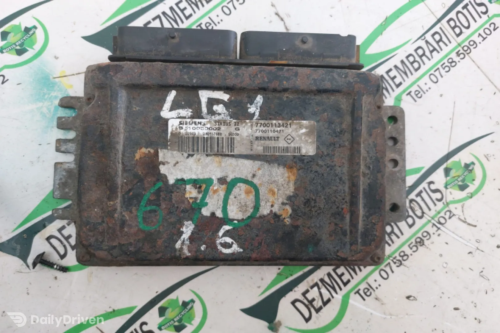 Calculator motor ECU 7700113421 Renault Laguna  [facelift] [1998 - 2001] Grandtour wagon 1.6 MT (110 hp)