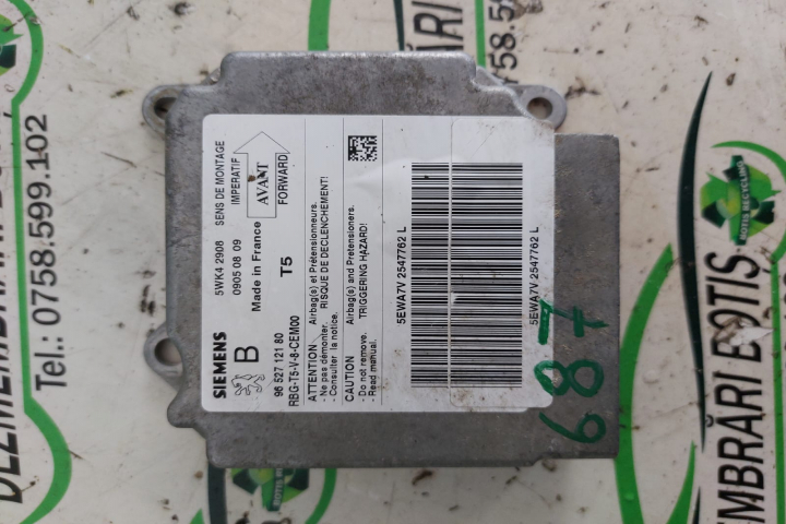 Calculator airbag 9652712180 9652712180 Peugeot 307  [2001 - 2005] Hatchback 5-usi 1.6 MT (109 hp)