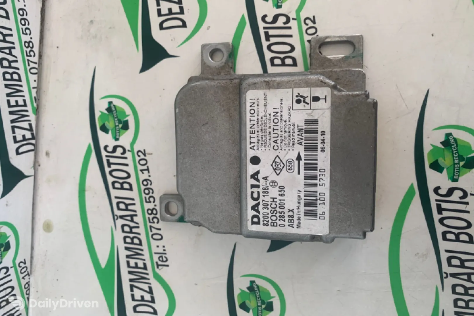 Calculator airbag 0 285 001 650 0 285 001 650 Dacia Logan  [2004 - 2008] Sedan 1.5dci MT (65hp)