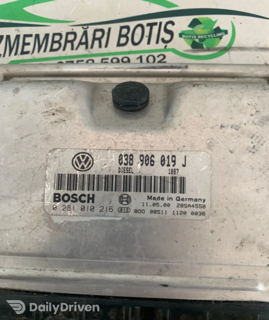 Calculator motor ECU 038906019 Volkswagen VW Sharan  [facelift] [2000 - 2003] Minivan 1.9 TDI MT (115 hp)