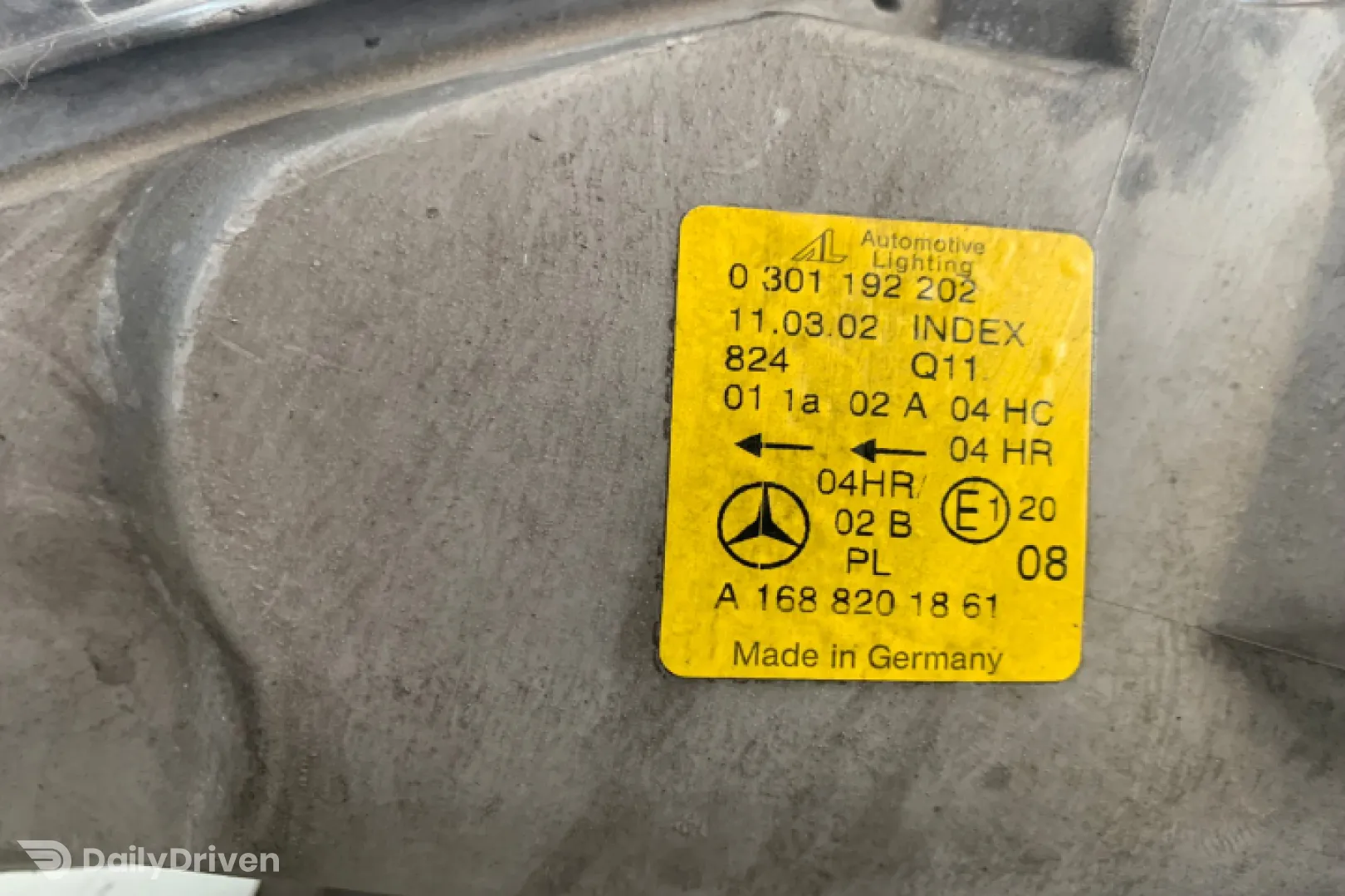 Far dreapta 0301 192 202 0301 192 202 Mercedes-Benz A-Class W168 [facelift] [2001 - 2004] hatchback A 170 CDI AT (96hp)