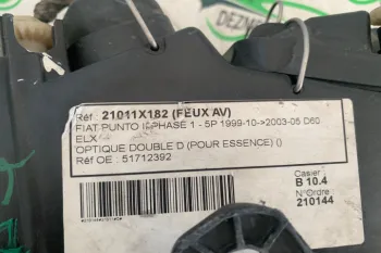Far dreapta 51712392 51712392 Fiat Punto 2 [1999 - 2003] Hatchback 1.2 MT (60 hp)