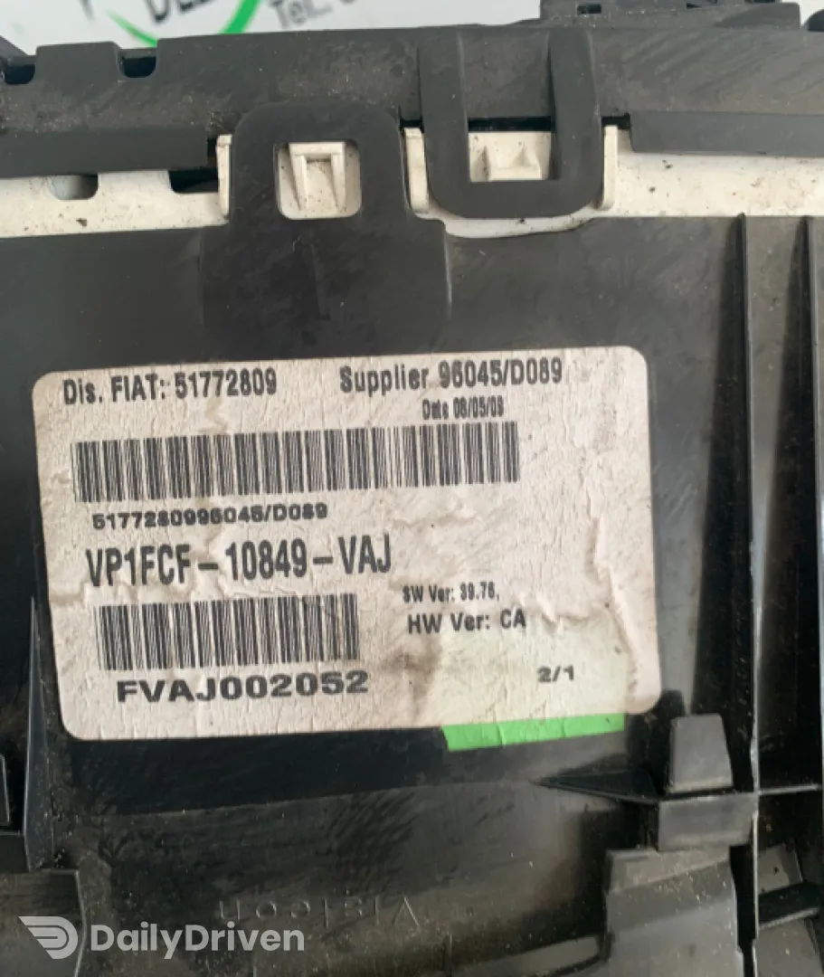 Ceasuri bord 51772809 Fiat Stilo  [2001 - 2010] Hatchback 5-usi 1.4 MT (95 hp)