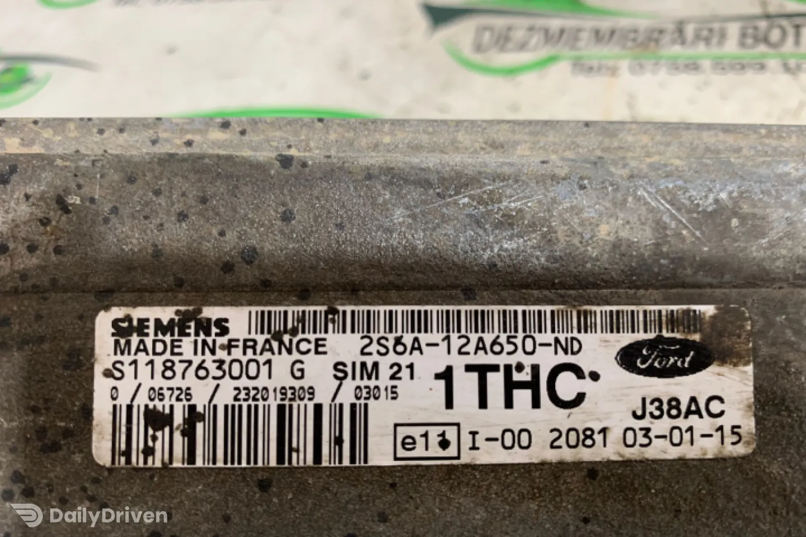 Calculator Motor ECU Ford 2S6A-12A650-ND Ford Fiesta 5 [2001 - 2007] Hatchback 5-usi 1.3 MT (70 hp)