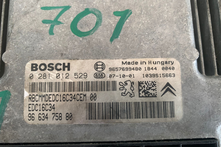 Calculator motor ECU 0 281 012 529 Citroen C3  [2002 - 2010] Hatchback 1.4 HDi MT (70 hp)