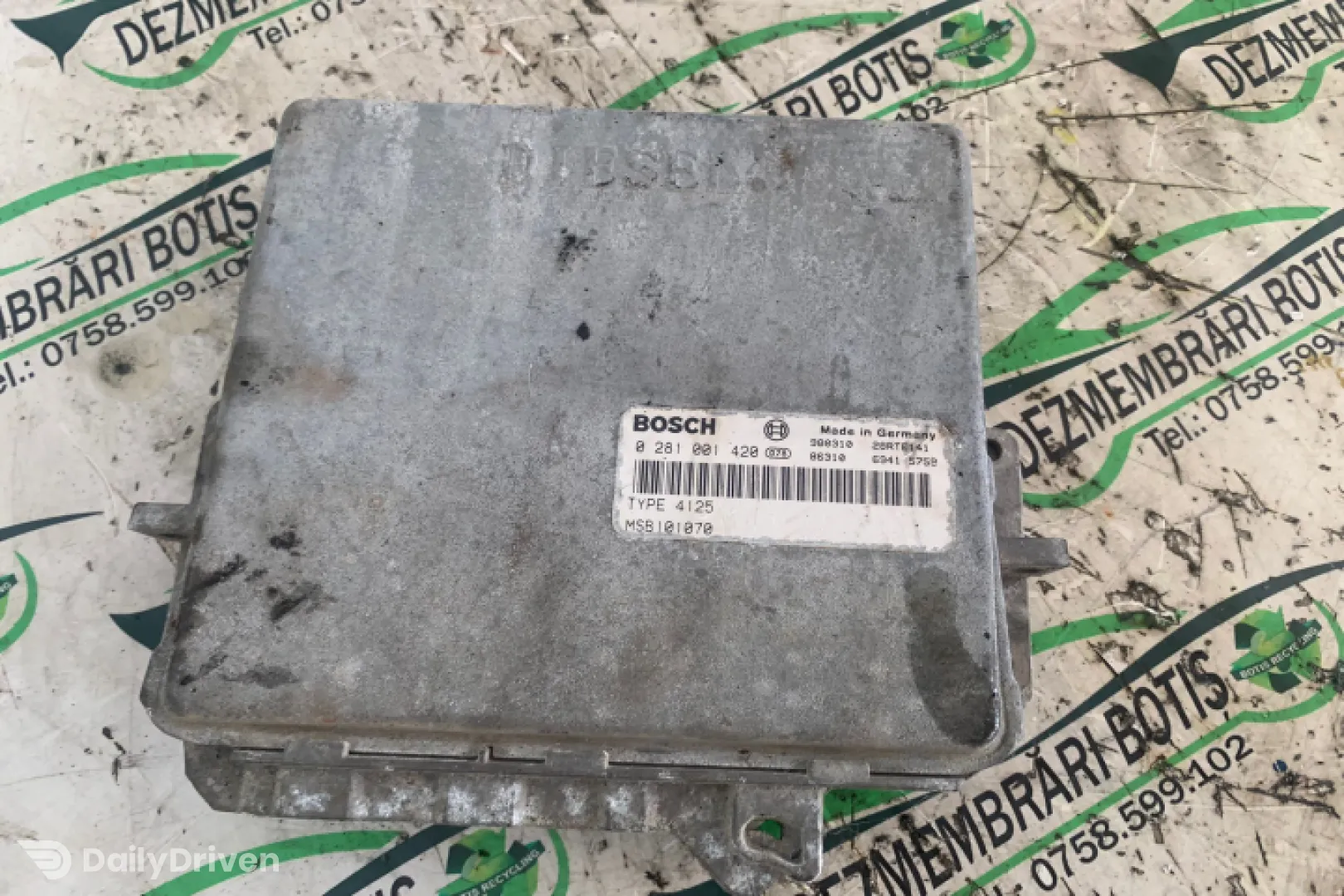 Calculator motor ECU