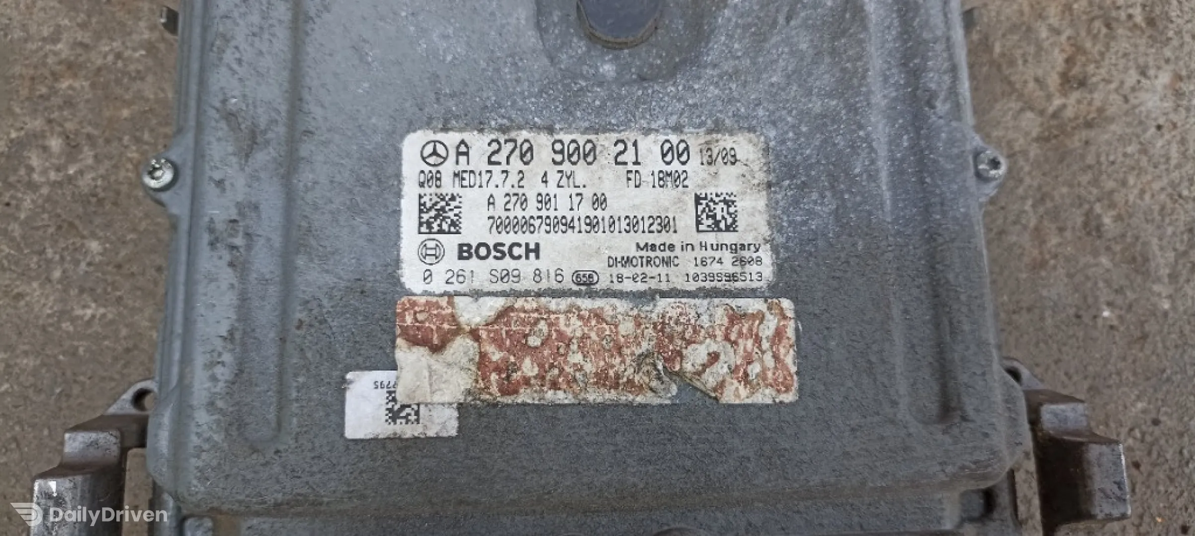 Calculator motor ECU Mercedes A Class W176, 1.6 benzina, 0261S09816, A2709002100