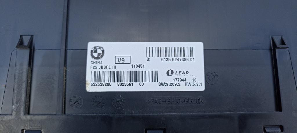 Modul confort JBBFE 3 BMW X3 F25, 9247386