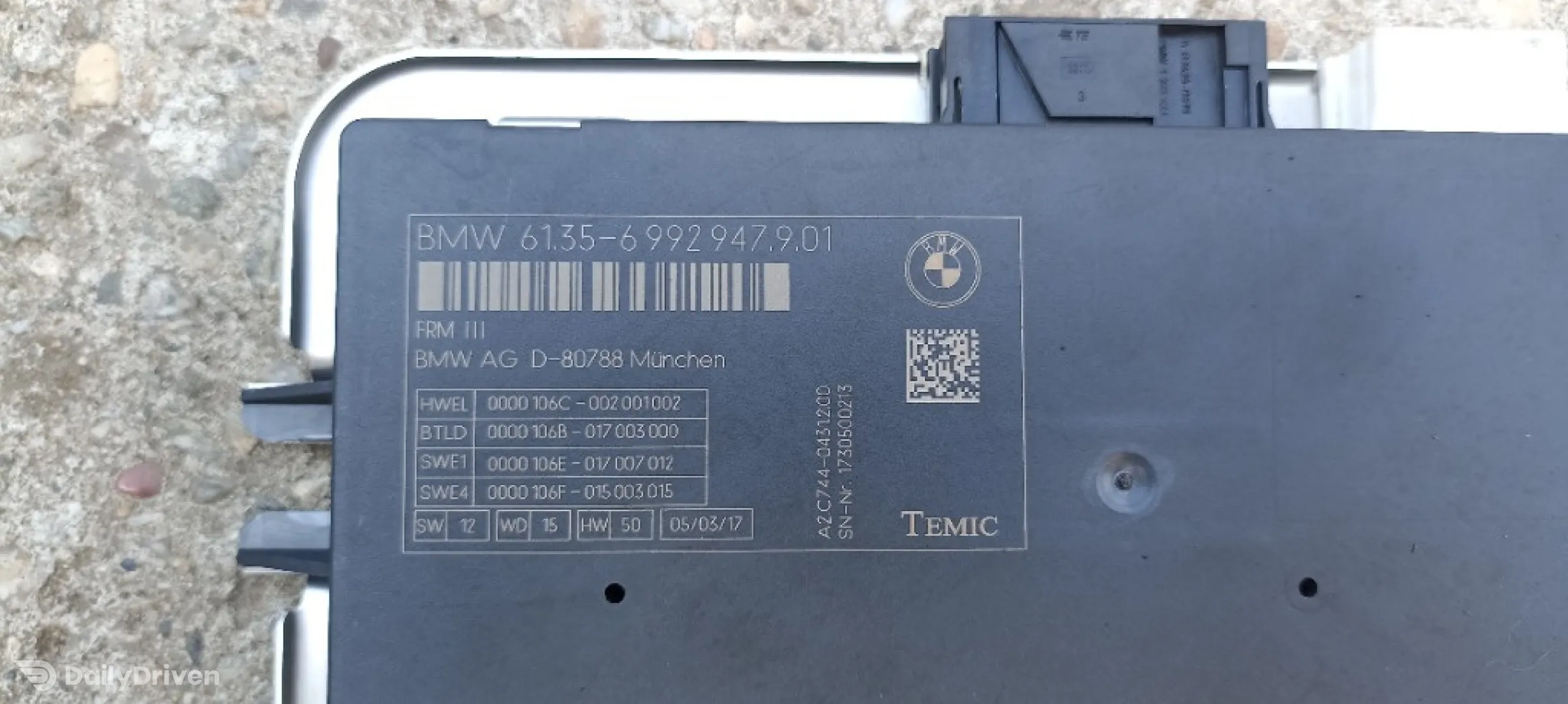 Modul lumini FRM 3 BMW Seria 7, F01,F02,F03,F04, 2007-2015, 6135 6992947