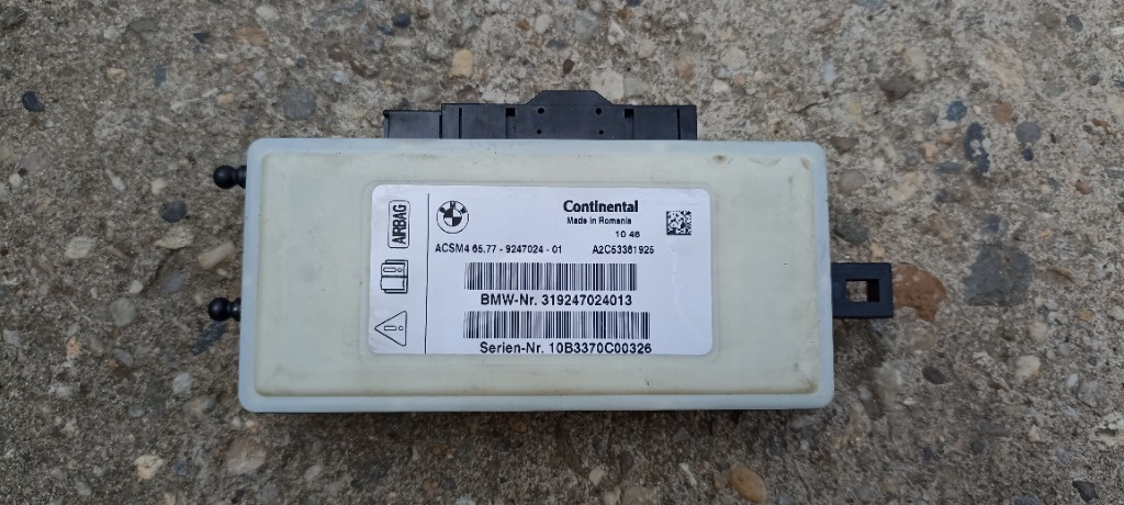 Calculator modul airbag BMW X4, F26, 2013-2019, 65779247024
