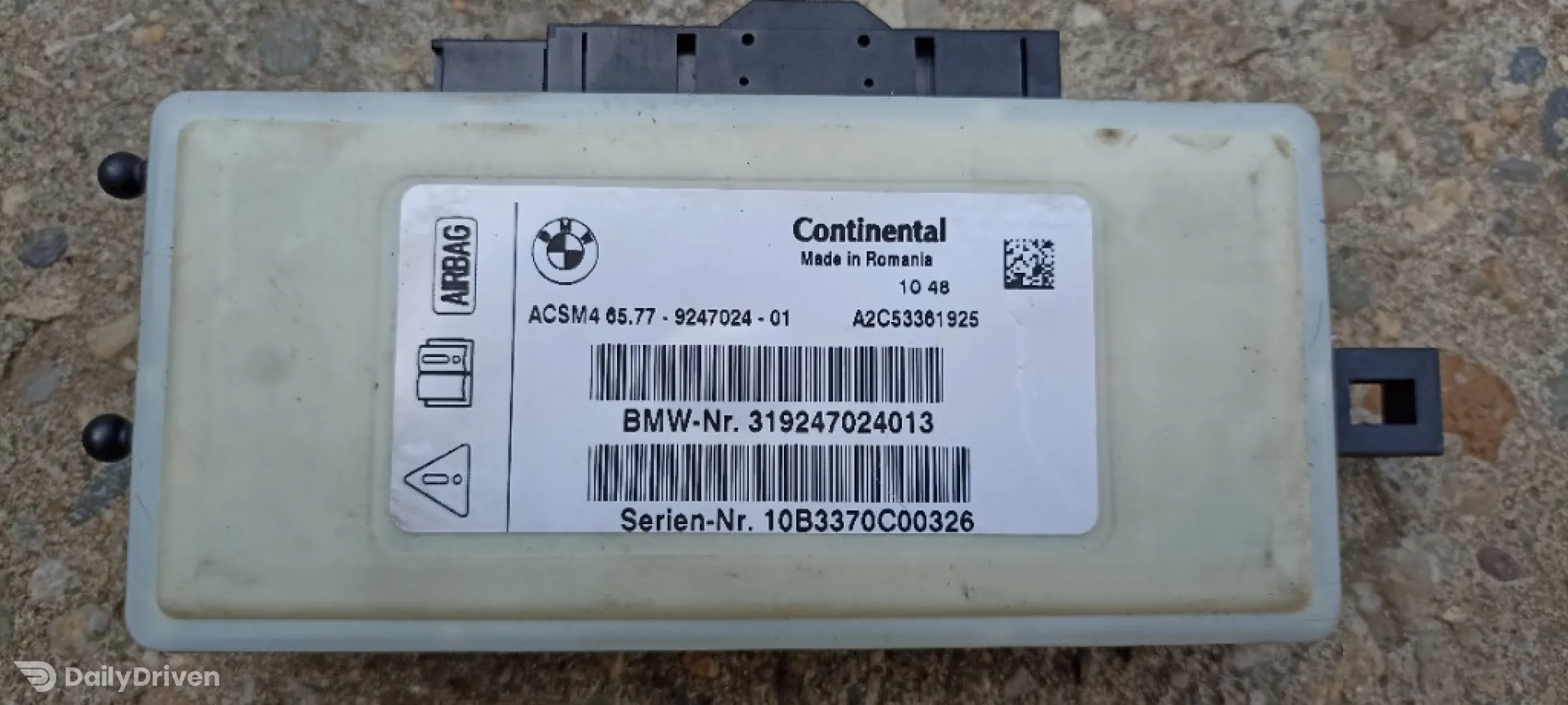 Calculator modul airbag BMW X3, F25, 2009-2017, 65779247024