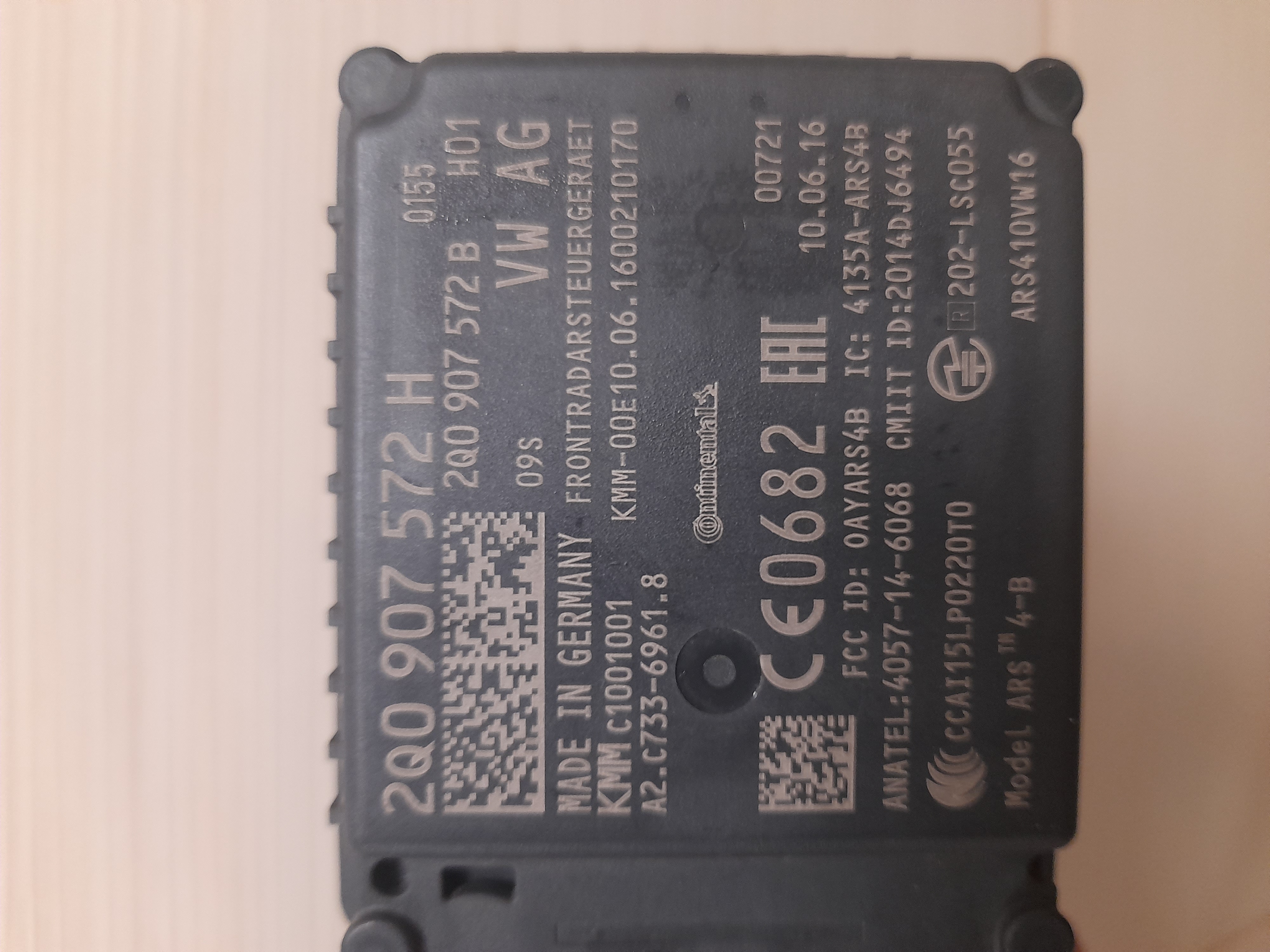 Radar distronic Acc VW Skoda Audi Seat 