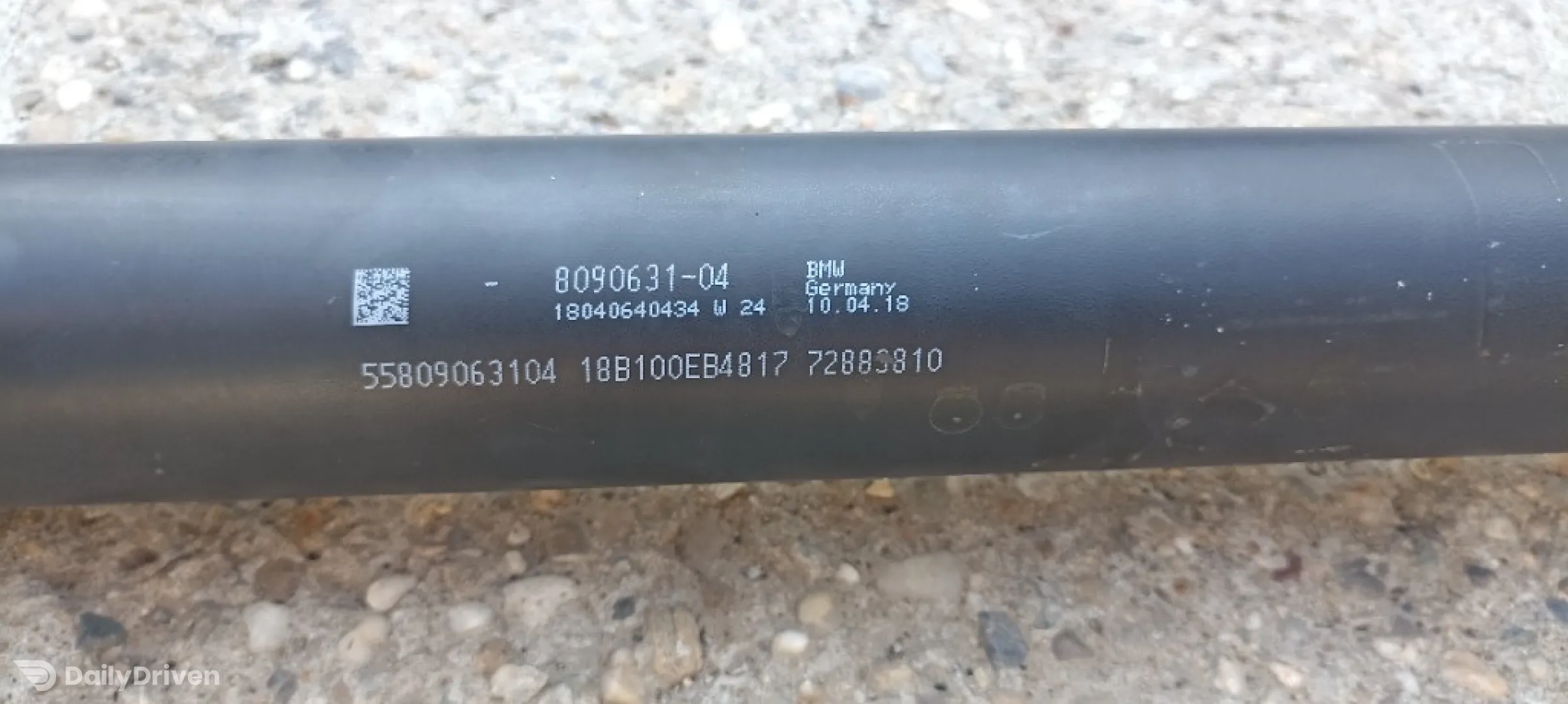 Cardan spate BMW M3, F80LCI, 2015-2019, S55, 8090631