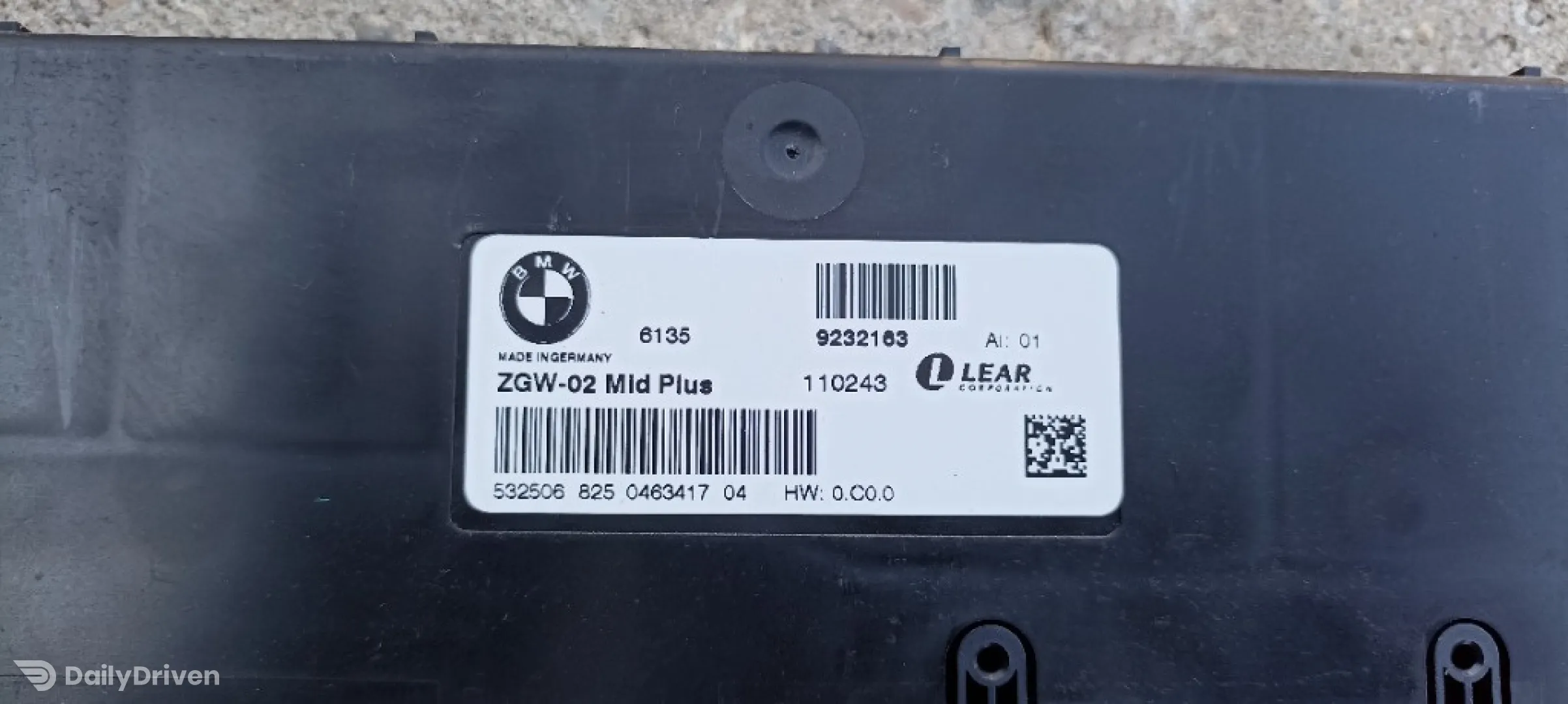 Modul central gateway ZGW BMW X3 F25, modul ZGW 9232163