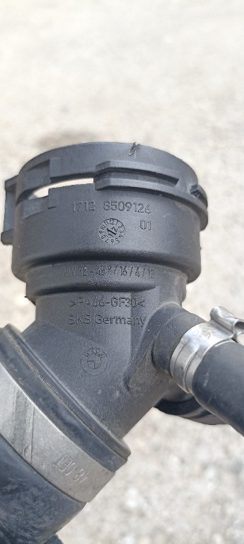 Furtun apa radiator BMW X3 F25, 3.0 d, N57, 8571605, 8509126