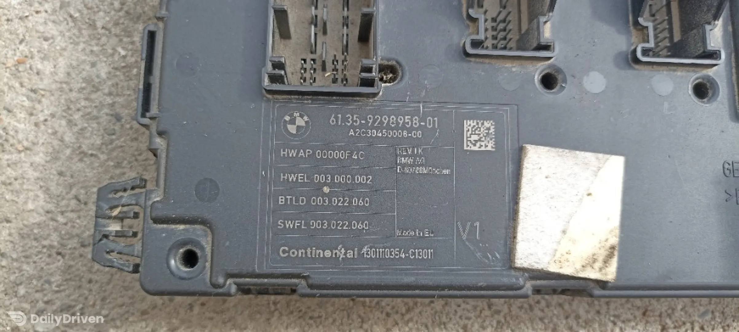 Modul confort BMW Seria 3 F30 F31 F34 GT, calculator confort 9298958