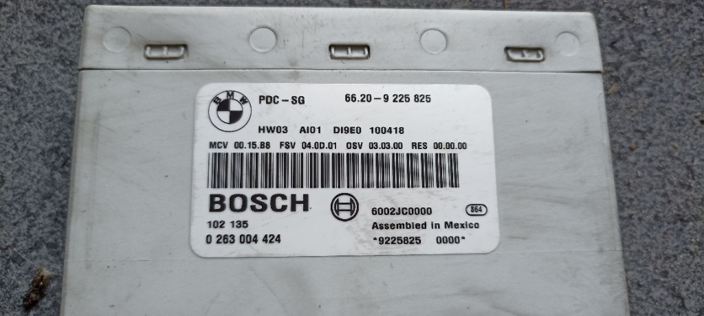 Modul senzori parcare spate BMW X1, E84, 2009-2017, 66209225825