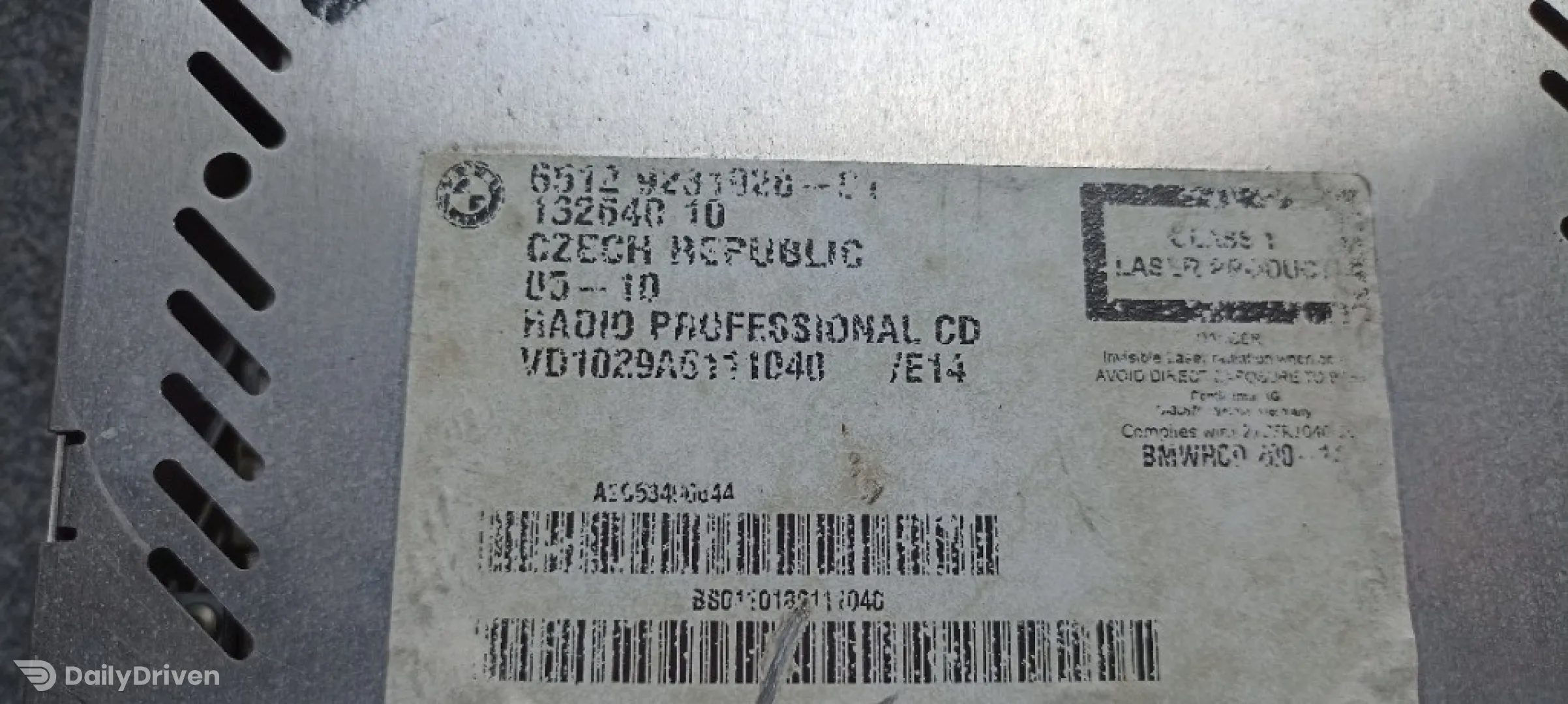 Cd-player BMW Professional BMW Seria 3, E90, E91, E92, E93, 65129231928