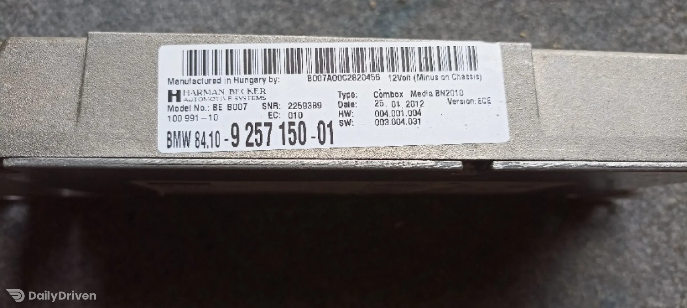 Modul bluetooth BMW Seria 5 F10 F11 F07, 9257150