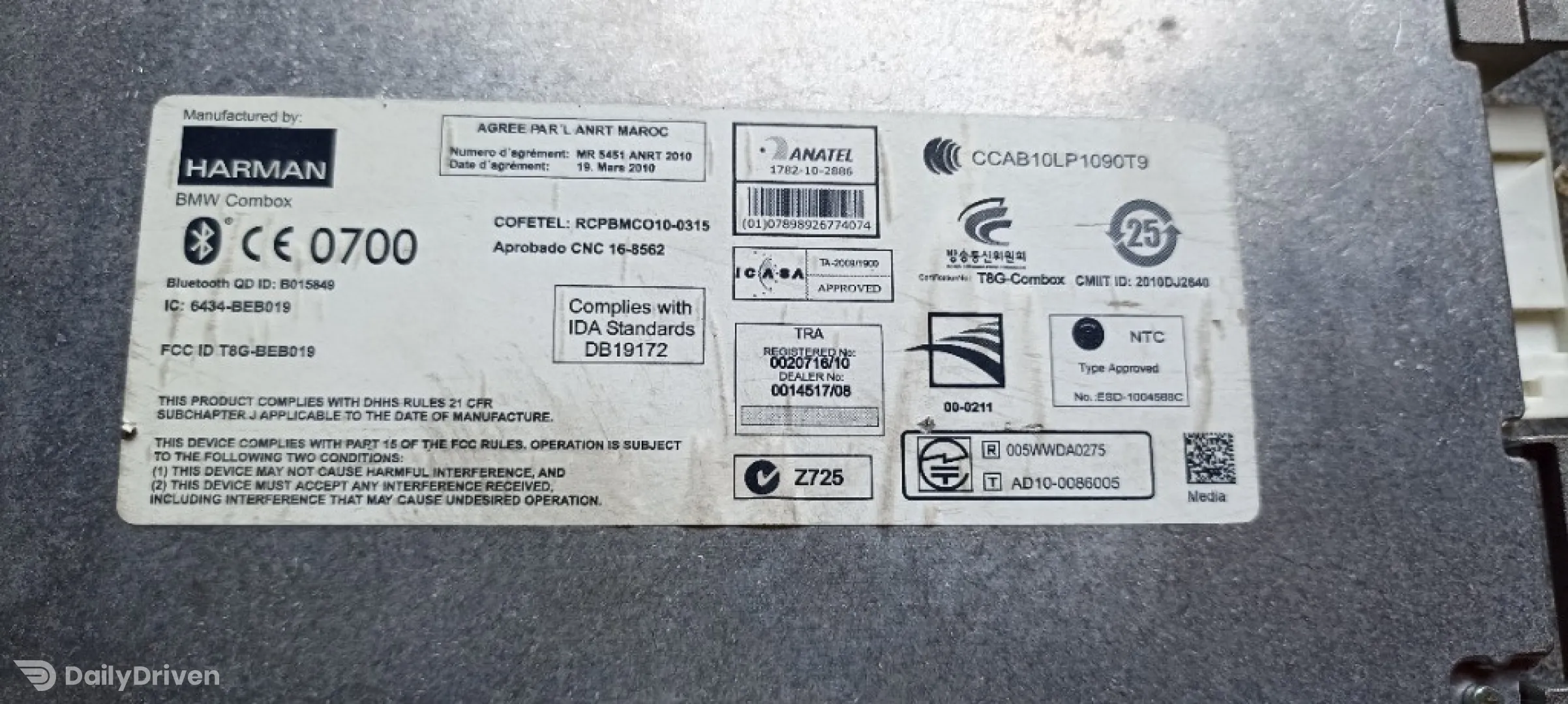 Modul bluetooth BMW Seria 3 F30 F31 F34 F80 M3, 9257150