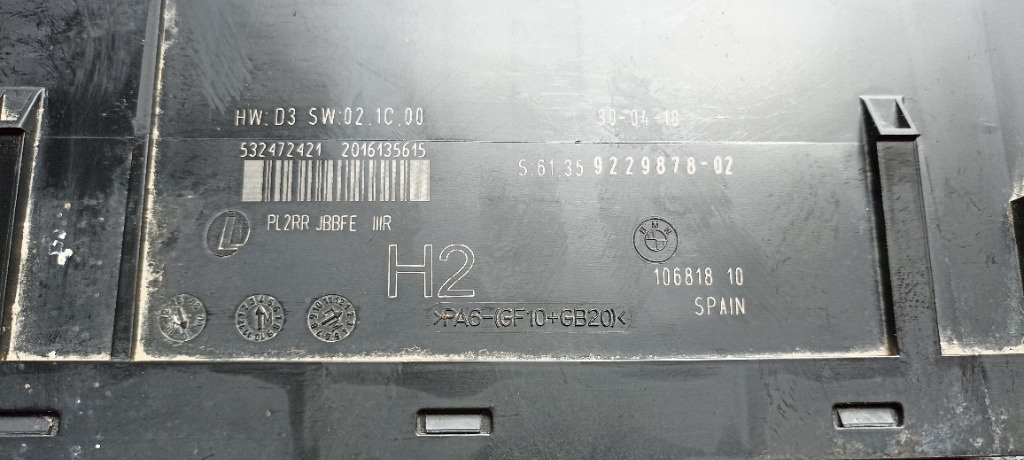 Calculator confort BMW Seria 3 E90 E91, modul JBBFE 9229878