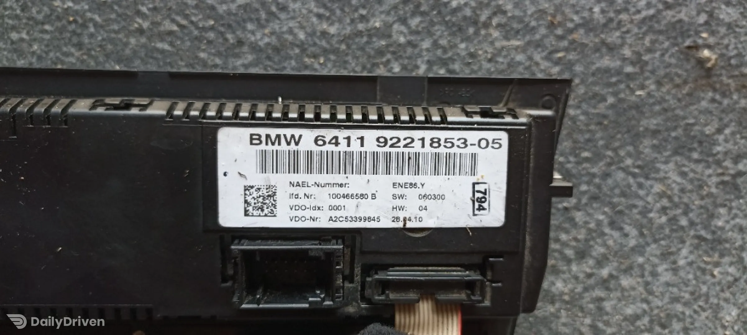 Panou comanda clima BMW X1, E84, 2008-2015, 64119221853